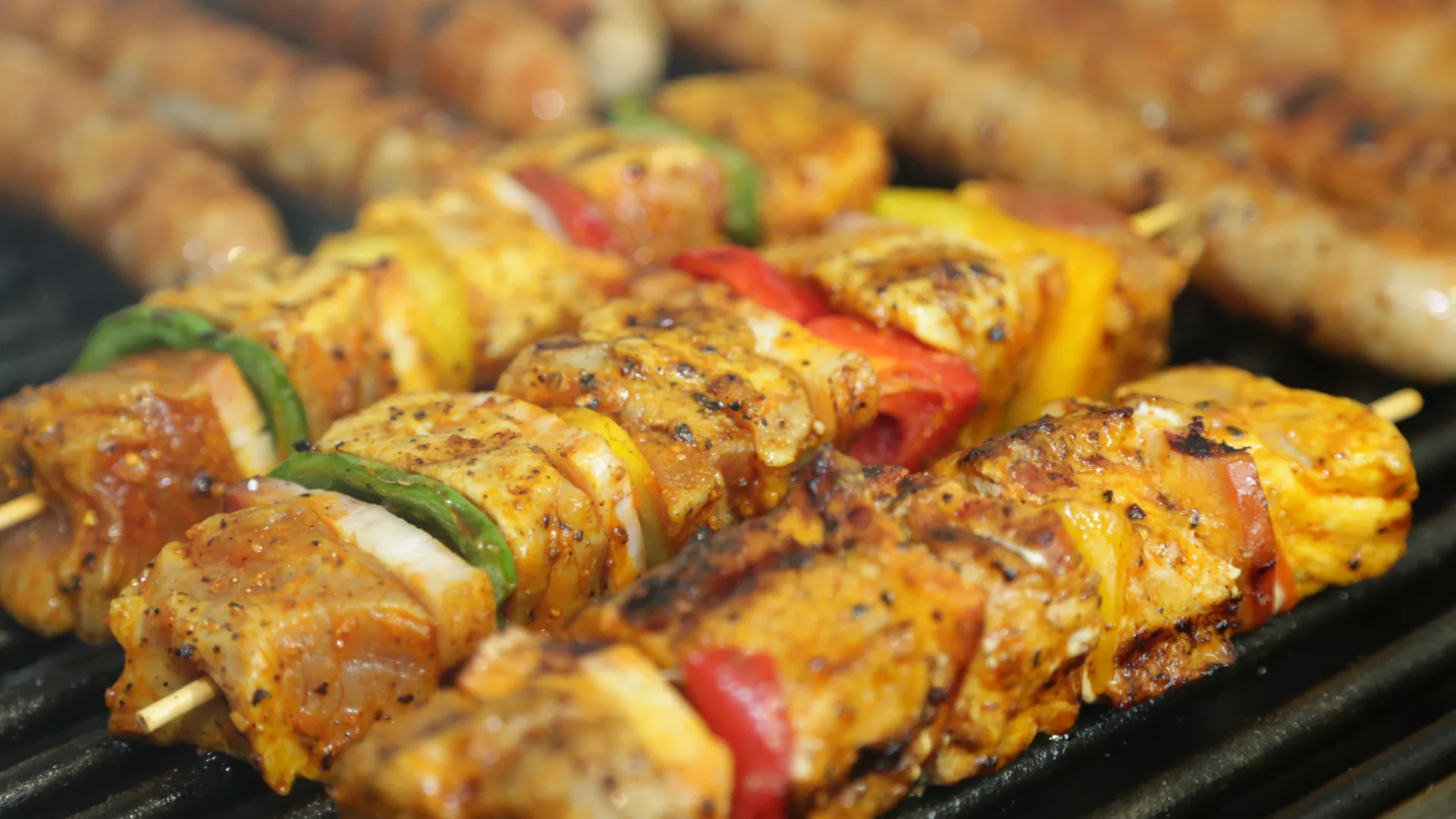 gegrillte Spieße